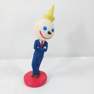 Vintage 2003 Jack in the Box Mascot Figure Blue Suit Bobblehead New Sealed
